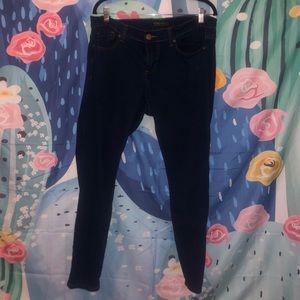 Dark denim jeans